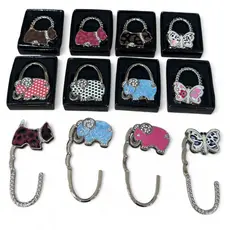 Porta Bolsa Em Metal Gancho Dobrável Portátil Organizador