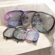 Necessaire Bolsa Transparente Organizador De Maquiagens E Cosméticos Para Viagem