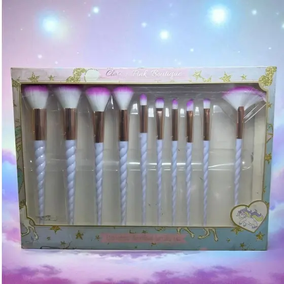 Kit Pincéis De Maquiagem Para Blush, Pó Facial, Sombras E Sombrancelhas