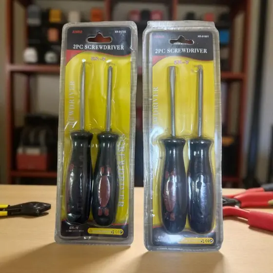 Kit Conjunto Chave De Fenda E Philips 2 Peças 17cm