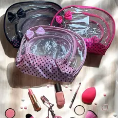 Necessaire Bolsa Organizador De Maquiagem E Cosméticos Viagem Transparente