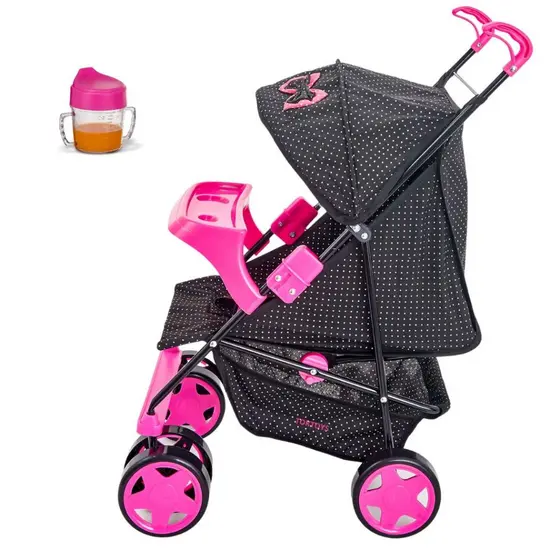 Carrinho de Boneca Reborn Milano Carrinho para Boneca Alive shin Ninar Luxo
