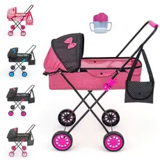 Carrinho de Boneca Bolsa Copinho de Leite Veneza Alive Reborn Luxo Princess Grande 79cm Alt Infantil