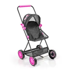 Carrinho de Boneca Baby Sag Infantil Rosa Coração Novidade Menina Reborn.