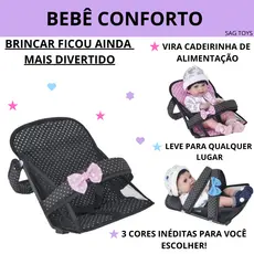 Bebê Conforto Para Bonecas Veneza Baby Menina Sag Toys