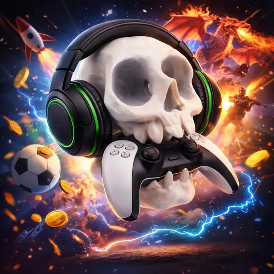 Suporte De Caveira Branco Para Fone Headset E Controle Parede Gamer Skull Resistente Headphone