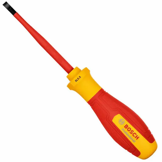 Chave de Fenda Isolada SL 5.5 x 100mm VDE 1000V (1600A02NC3000) - Bosch