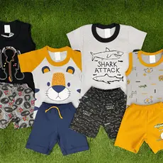 Conjunto de verão masculino infantil, maternidade