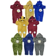 Macacão parar bebê em sherpa peluciado masculino, inverno, enxoval de bebê