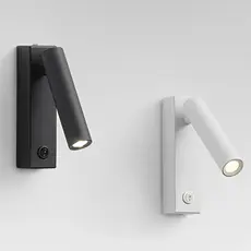 Arandela de Parede Cabeceira Leitura Led Articulável com Facho Direcionavél 3w Branco Quente Bivolt