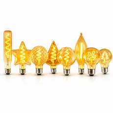 Lâmpada Filamento Vidro Âmbar Led Retrô Econômica Decorativa 4W 2200K Bivolt