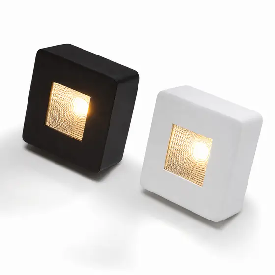 Spot Sobrepor Cobre Slim Teto Beiral 5w Externo Interno Para Teto Luz Quente Quadrado P/b