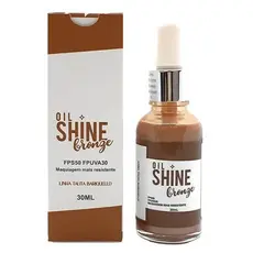 Iluminador Oil Shine Talita Barriquello Cor Rose e Bronze Fps 50