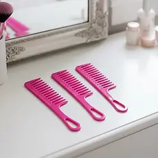 Pente Dentes Largos | Desembaraçar Cabelo Cacheado Crespo Uso Profissional Cabeleireiro Salão