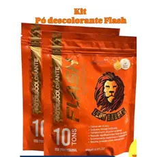 2 Unidades de Pó Descolorante FLASH Ultrarrápido 300G - Leon Barber
