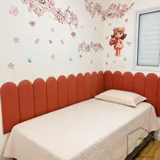 KIT 15 Placas Cabeceira de Cama Estofada NUVEM 60x20cm Modular e Autocolante ENVIO RAPIDO