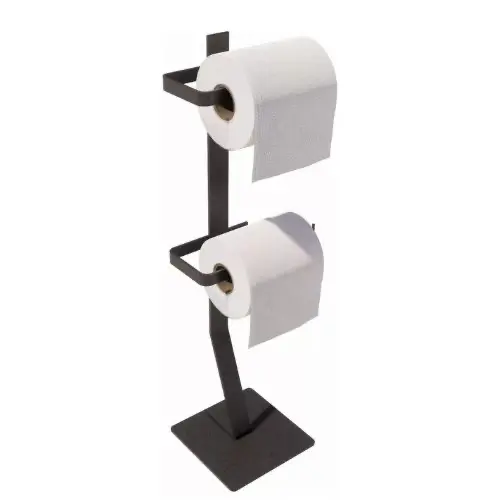 Suporte Porta Papel Higiênico De Chão 2 Rolos