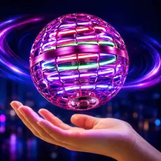 Bola Spinner Voadora Boomerang Com LED Brinquedo Flutuante Disco Voador Cores Sortidas