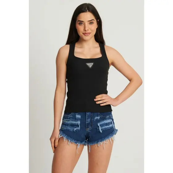 Regata Decote Reto Planet Girls Preto
