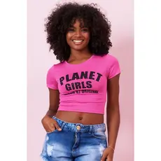 Cropped Feminino 1997 Planet Girls Rosa