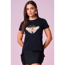 Camiseta Feminina Original Wings Planet Girls Preto