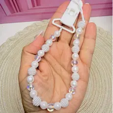 Prendedor de chupeta Personalizado com nome de Menina