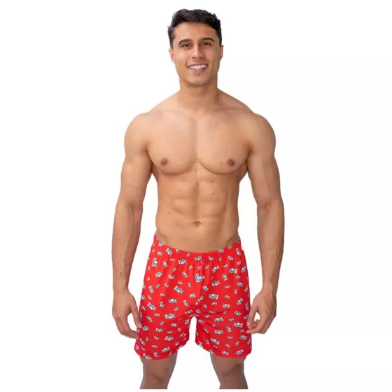 Kit 3 Cueca Samba Canção Short de Dormir Masculino Pijama Masculino Samba Canção Estampado