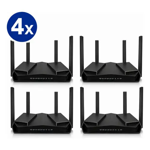 Kit 4 Roteadores Mesh Wifi 6 Ax3000 Easy4link Wr3004 Gigabit
