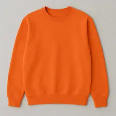 Moletom Flanelado Unissex Blusa de Frio Quentinha Gola Careca (Redonda) Quentinho Masculino e Feminino P ao GG Laranja