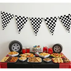Bandeirola/Bandeirinhas/QUADRICULADA/CORRIDA/COLORIDAS/ROSA/AZUL/FUTEBOL/BOLA/ Festa Aniversário