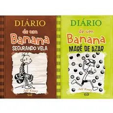 Coleção Diário de um Banana - Segurando Vela Vol 7 + Maré de Azar Vol 8 - Autor: Jeff Kinney - Capa Dura