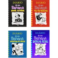 Kit c/4 Livros Diário de um Banana 10,11,12 e 13- Capa Dura