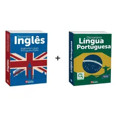 Kit C/ Dicionário Inglês E Português - Português E Inglês + Dicionário Língua Portuguesa  Edições Revistas E Atualizadas