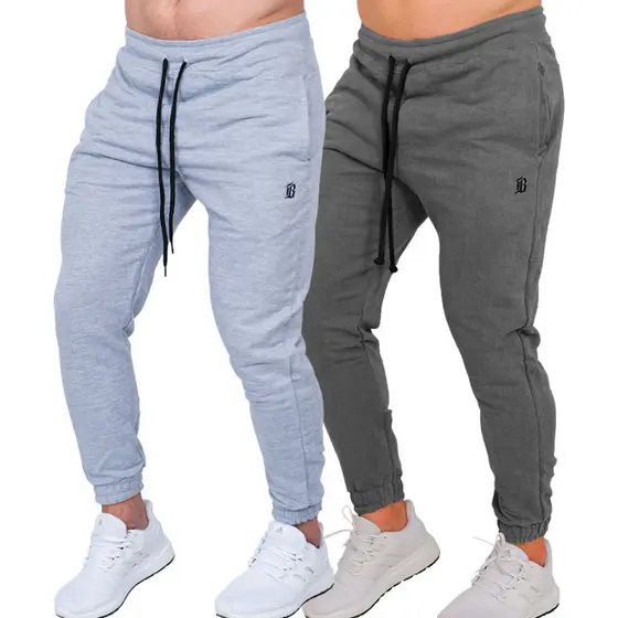 Kit 2 Calças Moletom Algodão Jogger Masculinas Blhuen
