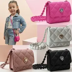 Bolsa Infantil Feminina Menina Coração Fofa Pequena Tiracolo Moda Passeio Presente