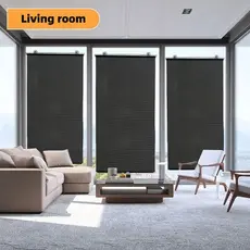 Cortina Persiana Com Ventosas Para Janela Sala De Estar Baixa Luminosidade