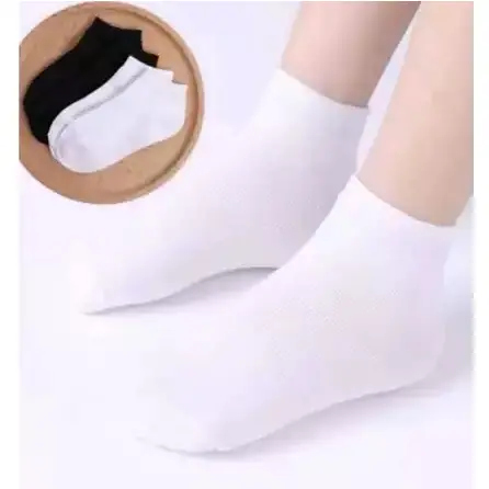 KIT 12 PARES Meia Infantil Algodão Branca Escolar Menina Menino. * ENVIO EM ATÉ 24 HORAS *