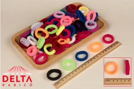 50 XUXINHAS DE CABELO COLORIDA - RABICO DE CABELO - ELASTICO