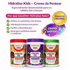 Creme de Pentear Hidralize Kids 1kg | Cachinhos Definidos, Macios e Brilhantes