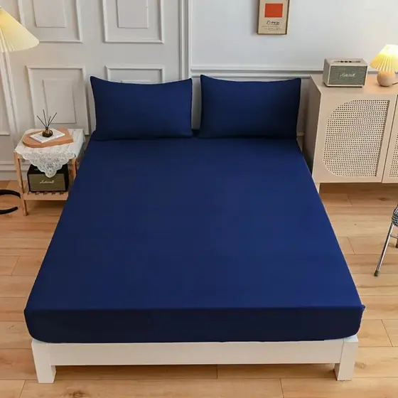 Jogo de Lençol Com Elástico Cama Casal King 3 Peças 400 Fios