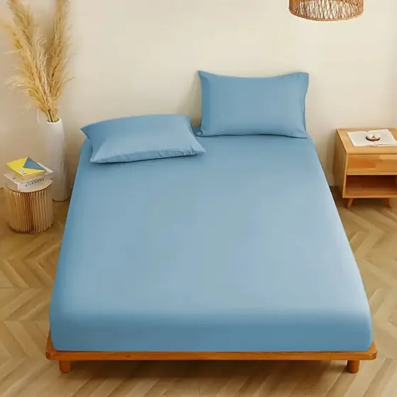 Jogo de Lençol Cama Queen 3 Peças 400 Fios Toque Macio