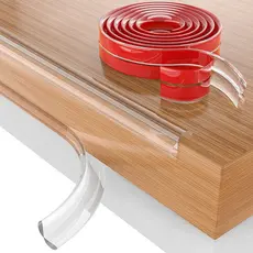 Protetor de borda de quina de canto de mesa moveis de silicone fita transparente com 1, 2 ,4 e 6 metros auto colante