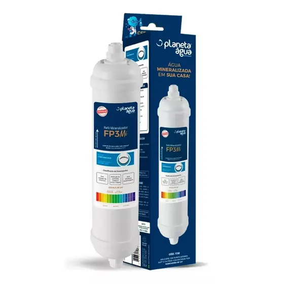 Refil Filtro Planeta Água FP3 Mi 1138 Para Purificador de Água Equilibra PH
