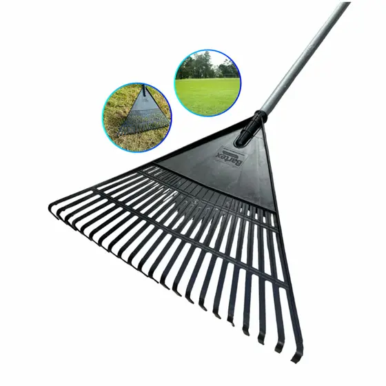 Vassoura Ancinho Reforçada 22 Dentes  Para Jardim/Rastelo/ Gramado Sem Cabo