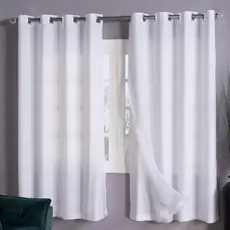 Cortina Voil com Forro em Microfibra Janela Sala E Quarto 2,80m X 1,70m alt