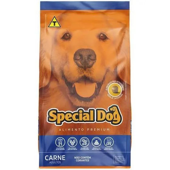 Ração Special Dog Premium 15kg Cães Adulto Todos Os Tamanhos Sabor Carne