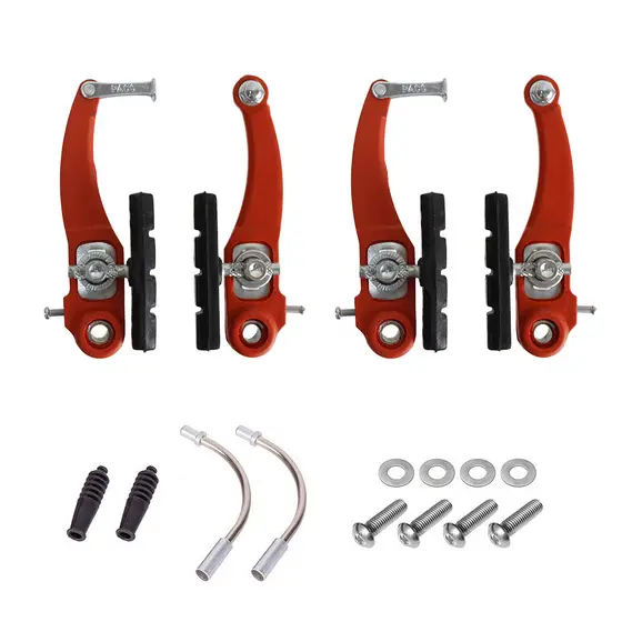 Freio vbrake nylon vermelho 110mm com sapata pino 70mm Paco