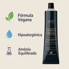 Coloração Kromus Kenwee 60g Vegana Hipoalergênica Tons Naturais