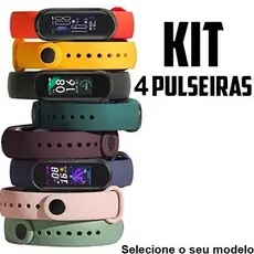Kit Pulseiras p/Mi Band 10 9 8 7 6 5 4 3 Silicone Macio Premium [Envio HOJE]