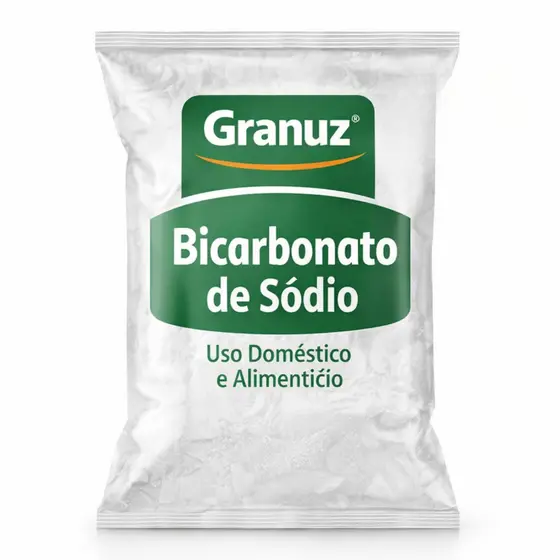 Bicarbonato de Sódio 100% Puro Granuz 2Kg 1Kg 500g Doméstico Alimentício Alta Pureza [Envio HOJE]